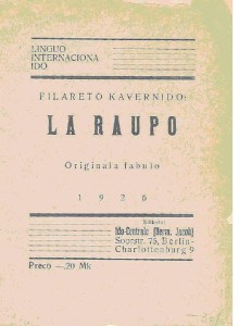 La Raupo, Deckblatt