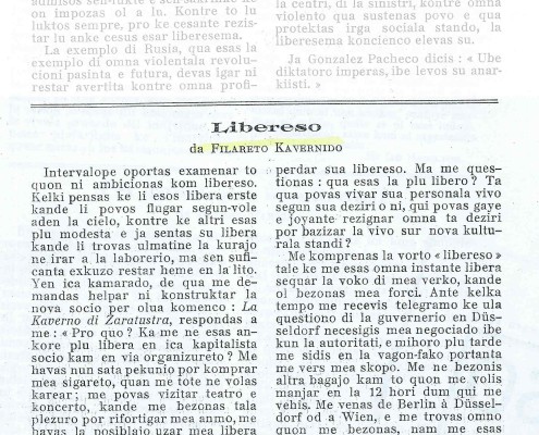 Libereso, No. 17 , Juli 1923, S1 von 2